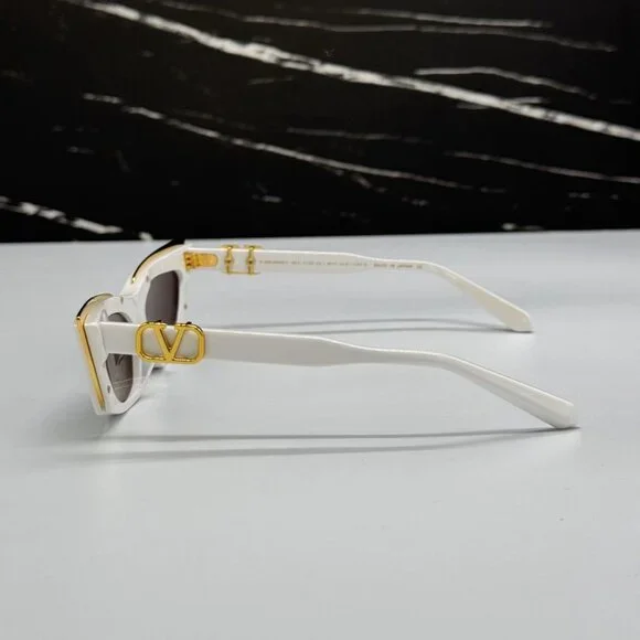 NEW VALENTINO V-GOLDCUT-I WHITE WOMEN  SUNGLASSES VALENTINO VLS-113D - Picture 7 of 12